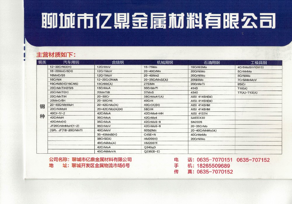 億鼎圓鋼現貨庫存表
